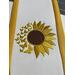 Sunflower themed wedding officiant clergy stole, fall wedding clergy stole