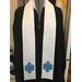 Clergy stole, officiant stole, ceremony celebrant stole, celebrant gift, unique clergy stole, endless knot clergy stole