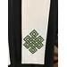 Clergy stole, officiant stole, ceremony celebrant stole, celebrant gift, unique clergy stole, endless knot clergy stole