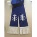 Wedding officiant clergy stole, royal blue officiant stole, celebrant gift, unique clergy stole, ceremony celebrant accessory