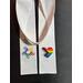 LGBTQ wedding, gay pride clergy stole, rainbow celebrant stole, gay weddings