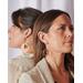 Madera Design Studio's Circles Earrings are a pair of unique, bold, dangle hoop earrings. Handmade in Philadelphia by a small local studio. 