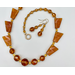Necklace set | Art Deco Style amber glass beads from the 1920s and 1930s