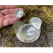 Photo showing all three dishes, my fingers are holding the smallest 1-1/8" diameter dish.
