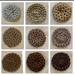 Handmade reusable scrubbers in earth tones are mold and mildew resistant and machine washable. https://goimagine.com/memorablecrafts/