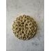 Handmade reusable tan scrubbers are mold and mildew resistant and machine washable. https://goimagine.com/memorablecrafts/