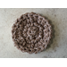 Reusable multipurpose scrubbers in brown tweed are mold and mildew resistant and machine washable. https://goimagine.com/memorablecrafts/