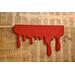 Blood splatter shelf accent, Horror decor shelf sitter, Spooky Season Decor, Accessory for Bookshelf, Display Shelf, or Mantel, Gothic Decor