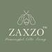 ZAXZO logo with an acorn between two oak leaves. Tack line below is meaningful celtic living
