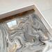 gray serving tray