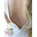 Bridal Backdrop Necklace with Freshwater Pearls