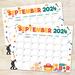 September 2024 Calendar with Labor Day Theme