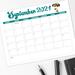 Minimalist Retro Printable September 2024 Calendar