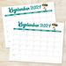 Minimalist Retro Printable September 2024 Calendar