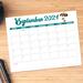 Minimalist Retro Printable September 2024 Calendar