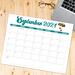 Minimalist Retro Printable September 2024 Calendar