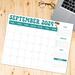 Retro Design Minimalist Theme Printable Calendar September 2024