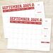Vintage and Simple Minimalist Calendar September 2024