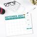 Retro Design Minimalist Theme Printable Calendar September 2024
