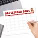 Retro and Minimalist Design Calendar September 2024