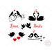 Love Birds SVG and Clipart Bundle