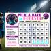 Sports Team Donation Calendar for Football
