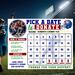 Editable Football Fundraising Calendar Template