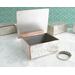 photo shows silver trinket box with the lid open