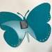 Adhesive on butterfly