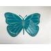 Teal acrylic butterfly laser engraved and cut