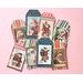 8 vintage ephemera santa christmas gift tags