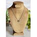 Labradorite Donut Sterling Silver Wire Wrapped Gemstone Necklace on Bust
