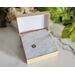Labradorite Donut Sterling Silver Wire Wrapped Gemstone Necklace in Packaging