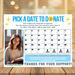 Church Charity Fundraising Calendar Printable