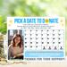 Church Charity Fundraising Calendar Printable