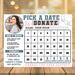 Printable Donation Calendar for Charity Events