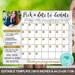 Printable School Fundraising Donation Calendar
