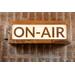 Light On Air LED Lightbox Sign for Podcasts, Streaming, Recording Studio or Home Decor - Reclaimed Wood - Perfect Gift for Content Creators