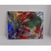abstract rainbow acrylic on canvas one of a kind painting by RainbowMaille