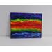 Rainbow Waves acrylic on canvas original painting by RainbowMaille