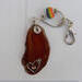 Agate Keychain with a Heart