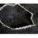 Herkimer Diamond Sterling Silver Wire Wrapped Gemstone Bar Necklace Detailed Shot