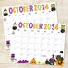 Whimsical Halloween October 2024 Calendar