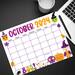 October 2024 Cute Halloween Calendar Download