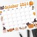 Printable October 2024 Halloween Calendar PDF