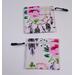 Watercolor floral and dream catcher coin pouch, credit card holder, small item storage bag.