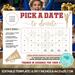 Minimalist Cheerleader Donation Calendar in Soft Pastel Colors