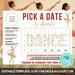 Minimalist Dance Donation Calendar in Soft Pastel Colors