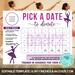Pastel Minimalist Dance Donation Calendar Printable