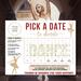 Minimalist Dance Donation Calendar in Soft Pastel Colors